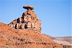 Mexican Hat Rock - uniquely sombrero-shaped rock