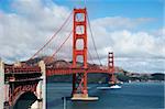 US Highway 101 over the famous Golden Gate Bridge in San Francisco