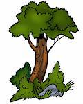 Tree 04 - cartoon illustration as vector