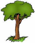 Tree 07 - cartoon illustration as vector