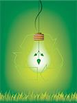Ecology lightbulb concept image.