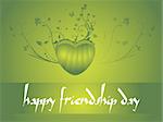 friendship day series with heart and floral, banner 13