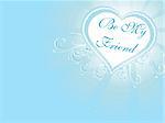 friendship day series with heart and floral, banner 5