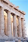 Détails du Parthénon, l'Acropole d'Athènes ? Grèce