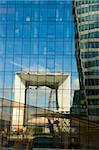 Reflecting cube of La Defense, Paris (France)