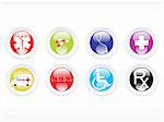 vector medical icon series web 2.0 style set_3