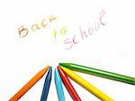 colorful crayons, back to school concept