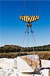 Lifting pulley in a marble quarry, Alentejo, Portugal