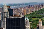 Buildings and Skyscrapers, Central Park, Hudson River, George Washington Bridge, New York City