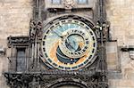 nice historical clock on the Prague Tower