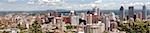 Montreal panorama view from Mont Royal, Quebec, Canada