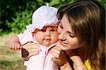 mother and daughter outdoor portrait