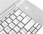 3D render of a laptop keyboard