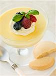 Lemon Posset with Shortbread Biscuits