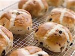 Hot Cross Buns on a cooling rack