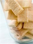 Jar of Shortbread Finger Biscuits