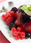 Champagne Berry Jelly with Clotted Cream