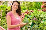 Woman shopping for fresh vegetables in supermarket