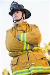 Portrait of a female firefighter