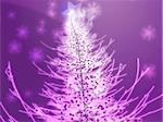 Sparkly christmas tree, abstract graphic design illlustration