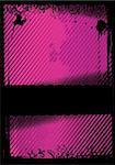 Vector illustration of a pink grunge floral wallpaper