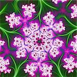 Bright floral background, fountains of colored spots, fine lines and curves of fabulous colors.