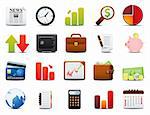 Finance Icon Set. Easy To Edit Vector Image.