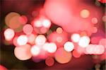 Abstract background of red blurred street lights