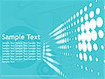 wave halftone background with sampletext