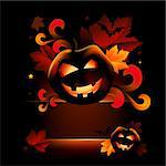 Halloween themed vector illustration. All elements are individual objects and no flattened transparencies.