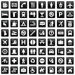 pictogram set (travel and vacation related)