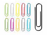 Paper clips.  Please check my portfolio for more stationary illustrations.