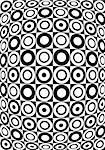 Retro black and white pattern. Vector