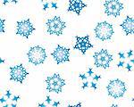 Seamless background with winter snowflakes for designer use