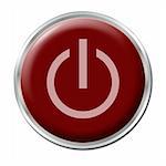 Red button with the symbol "On/Off"