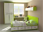 modern child-room interior (3d rendering)