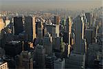 Aerial view over Manhattan, New York City