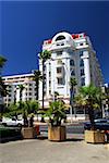 Luxury hotel on Croisette promenade in Cannes, France