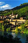 Scenic view on town of Sisteron in Provence, France