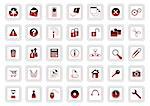 web icon set - vector illustration