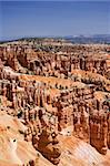 Hoodoos formations as viewed for Sunset Point in Bryce Canyon National Park.  the park was created on September 15, 1928 and is named after Ebenezer Bryce