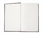 Open book with empty pages - image contains a clipping path