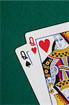 Pocket queens - good starting hand in Texas Holdem poker