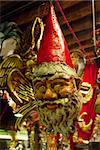 Santa Claus mask in a Venetian mask shop, Venice, Italy