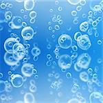 Rising air bubbles