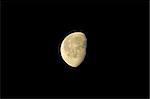Closeup photo of the Moon at night