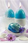 Beautiful Easter eggs as table decoration