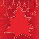 Red Christmas decoration background