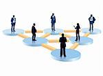 People in the organization chart, conceptual business illustration.