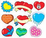 Valentine hearts collection 2 - vector illustration.